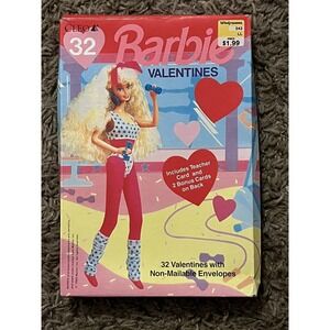 Vintage Barbie Cleo Valentines Cards 1992 New,‎ Unopened Package